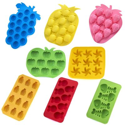 hot【cw】 Maker Mould Mold Silicone Tray Fruit ice Food Grade Bar Baking Tools Accessories