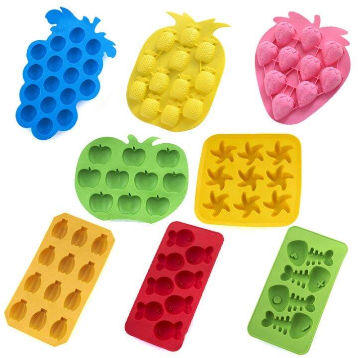 hot-cw-maker-mould-mold-silicone-tray-fruit-ice-food-grade-bar-baking-tools-accessories