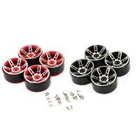 4 Pcs for TRX4 Axial SCX10 90046 D90 Simulates Climbing Car 1.9-Inch Weighted Metal Tire Lock Wheel Hub