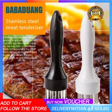 Meat Tenderizer Tool, Stainless Steel 21 Sturdy & Sharp Needle, Easier-Use for Kitchen Cooking Tenderizing Steak Beef Poultry BBQ & Marinade Than Meat