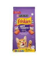 FRISKIES Surfin Turfin ฟริสกี้ส์ อาหารแมว ปลาทูน่า และซาร์ดีน ขนาด17 กก. (ม่วง)