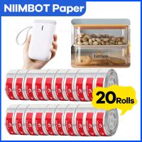 NiiMbot กระดาษเทอร์มอลใสกันน้ำมันป้ายกระดาษสีขาวสำหรับ D11เครื่องพิมพ์ฉลากความร้อนแบบพกพา