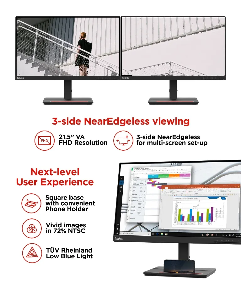 人気ブランド多数対象 S22e-20 62C6KAR1J9 21.5型液晶モニター 未使用 Lenovo ThinkVision ディスプレイ