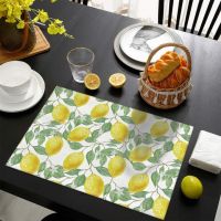 【CC】┅  2Pcs Table Mats Reused Bowl Anti-scald Cotton Print Insulated Placemats