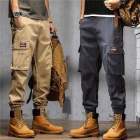 Cargo Trousers Man Harem Tactical Military Cargo Pants For Men Techwear High Quality Outdoor Hip Hop Work Stacked Slacks