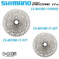 Shimano Deore CS M5100 11คาสเซ็ตความเร็วสูง Sprocke จักรยาน CS-M5100โซ่เอ็มทีบีจักรยานเสือภูเขา11สปีด11-51T 11 S 42T 11V