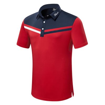 Summer new golf short-sleeved golf jersey mens outdoor sports quick-drying perspiration breathable Polo shirt XXIO Callaway1 SOUTHCAPE Odyssey Master Bunny Titleist Mizuno TaylorMade1♗■❄