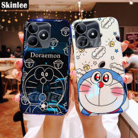 สำหรับ Realme C55 C53เคส C51ลายการ์ตูนโดราเอมอนน่ารักกันกระแทกเคสป้องกันแบบเต็มสองชั้นสำหรับ Realme C51 C55ฝาหลัง C53