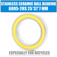 6805-2RS Stainless Bearing 25*37*7 mm ( 1 PC ) ABEC-3 6805 RS Bicycle BB Bracket Bottom 25 37 7 Ceramic Balls Bearings