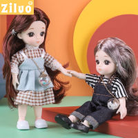 2022ใหม่ของขวัญวันเกิด112 BJD ตุ๊กตาของเล่นสำหรับเด็กสาว BJD เปลือยกาย3D ตาพีวีซีใบหน้าเสื้อผ้า Accessories16cm 13ที่สามารถเคลื่อนย้ายข้อต่อ