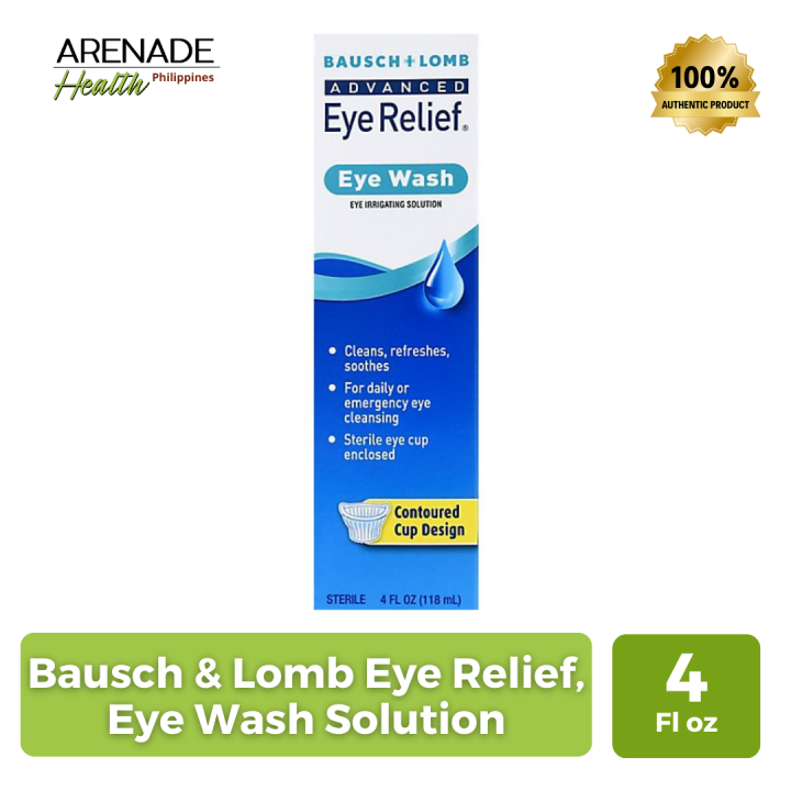 Bausch & Lomb Eye Relief, Eye Wash Solution (4 Fl Oz / 118ml) Lazada PH