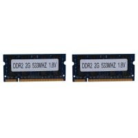 2X DDR2 2GB Laptop Memory Ram 533Mhz PC2 4200 SODIMM 1.8V 200 Pins for Intel AMD Laptop Memory