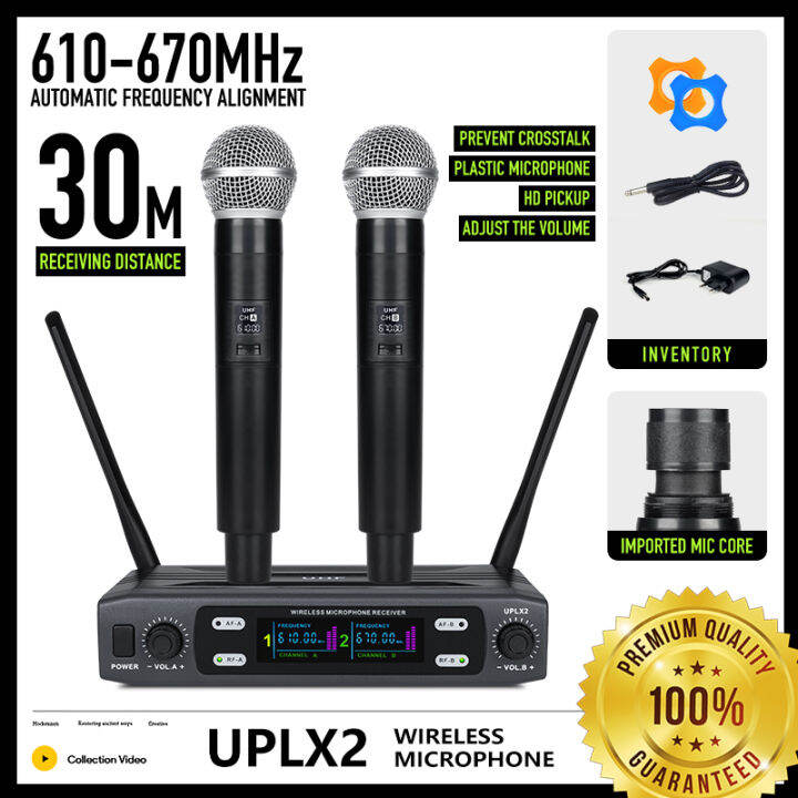 MICROFONO WIRELESS E CON CAVO FILO 2 IN 1 PER KARAOKE CANTARE 309