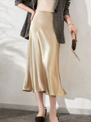 【CC】₪  Waisted Skirt Silk Skirts  Pink New Korean Skort 2023
