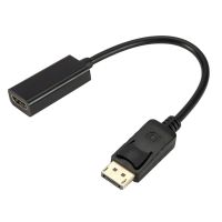 【▤】 Shajalal Trading Dp เป็น HDMI-เข้ากันได้สายอะแดปเตอร์คอมพิวเตอร์อะแดปเตอร์ปลั๊กขนาดใหญ่2K * 4K สีดำ