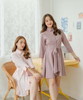 APIN- SHIRT DRESS เดรสเชิตคอปก พร้อมผ้าผูกเอว