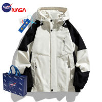 NASA เสื้อแจ็คเก็ตกันลมสำหรับผู้ชายเสื้อแจ็คเก็ตคู่รักกลางแจ้งอินเทรนด์รุ่นใหม่สำหรับฤดูใบไม้ผลิและฤดูใบไม้ร่วงเสื้อแจ็คเก็ตชุดทำงานสำหรับวัยรุ่นอเมริกัน