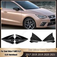 2ชิ้นฝาปิดกระจกมองหลังสำหรับที่นั่ง MK5 Ibiza V KJ1 KJG Hatchback 2017-2021กระจกด้านข้างเคสกรอบผิวนอกอุปกรณ์เสริมรถยนต์