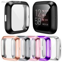 Screen Protector Soft Cover for Fitbit Versa 4 3 2/ Sense Watch Case Lightweight Tpu Bumper Scratch-resistant Shell Accessories