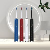 HOKDS Electric Sonic Toothbrush USB Charge Rechargeable Adult IPX7 Waterproof Electronic Tooth Brush Replacement Heads Smart Timer