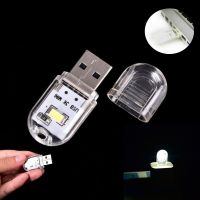 AKH2 New Transparent Mini Plastic Computer Lamp Single LED Laptops Bulb USB Reading Light