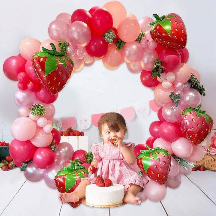 cc-strawberry-garland-arch-1st-happy-birthday-baby-shower-theme-balloons