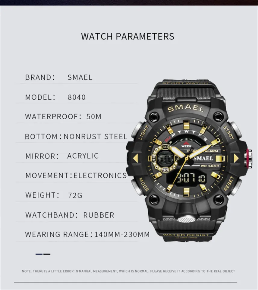 Smael watch instructions online manual