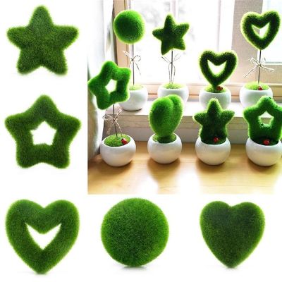 【cw】 Potted Flocking Star Small Bonsai Decoration Ornaments Artificial ！
