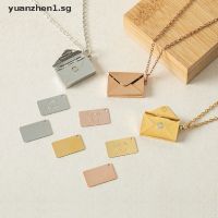 Creative Envelope Necklace Titanium Lettering Love Letter Envelope Pendant INS .