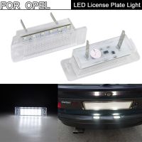 โคมไฟแผ่นตัวเลขป้ายทะเบียน LED สีขาวไร้ข้อผิดพลาด2ชิ้นสำหรับ Opel Astra F 1992-1998สำหรับ Opel Calibra 1989-1997