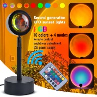 ( HOT TIKTOK ) ĐÈN SUNSET TIKTOK 16 MÀU LED RGB ( CÓ REMOS ) Đèn Hoàng Hôn Cầu vồng, 16 màu, trang trí, chụp hình, quay TikTok hot trend tích kiệm chi phí - TAOBAOVDCVN thumbnail
