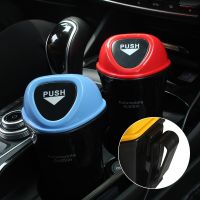 SHJGKFD Universal Car Trash Can Door Seat Back Visor Trash Bin Auto Organizer Storage Box Color Garbage Dust Case Ashtray Car-styling