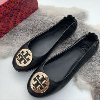 【high quality】original Tory burchˉEuropean and American foreign trade leather flat shoes ballet flat shoes egg roll shoes soft bottom non-slip maternity shoes driving shoes