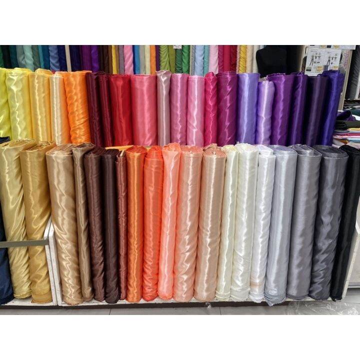 Bridal Satin Heavy Satin Fabric 60” width by Yard Lazada PH