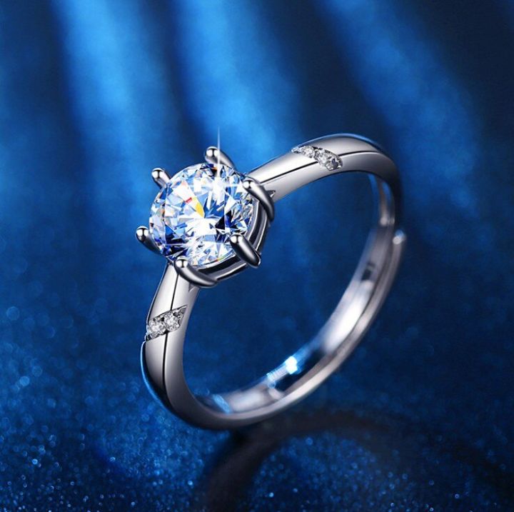 2023คริสตัลอารมณ์คู่รักยอดนิยมคลาสสิกแหวนแต่งงานหินโมอิสจาก-swarovskis-1แหวนกะรัต