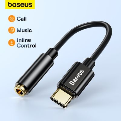 Baseus USB Type C to 3.5mm Earphone Jack 3.5 AUX Cable USB C Adapter Audio Cable For Samsung Xiaomi Mi10 HUAWEI P30 Oneplus 9
