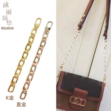 Suitable for LV mahjong bag transformation metal chain shoulder strap chain  single buy bag with underarm bag chain copper accessories Messenger