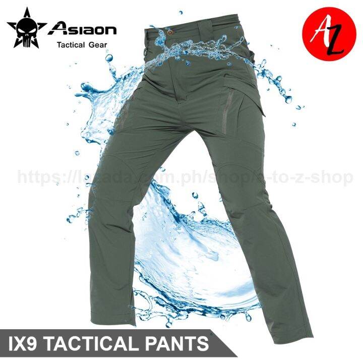 ASIAON IX9 Rubberized Waterrepellent Tactical Combat Cargo Pants