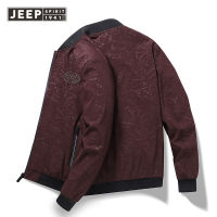 เสื้อแจ็กเก็ตพิมพ์ลายสำหรับผู้ชายแฟชั่นลำลองใหม่ JEEP SPIRIT Spring