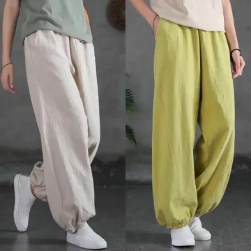 Woman Cotton Loose Lantern Pants - Best Price in Singapore - Jan 2024