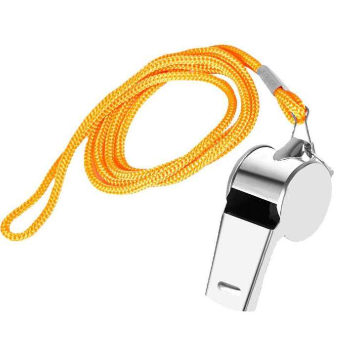 2pcs-training-whistles-with-lanyard-first-aid-loud-crisp-sound-whistle-for-sports-referees-dropship-survival-kits