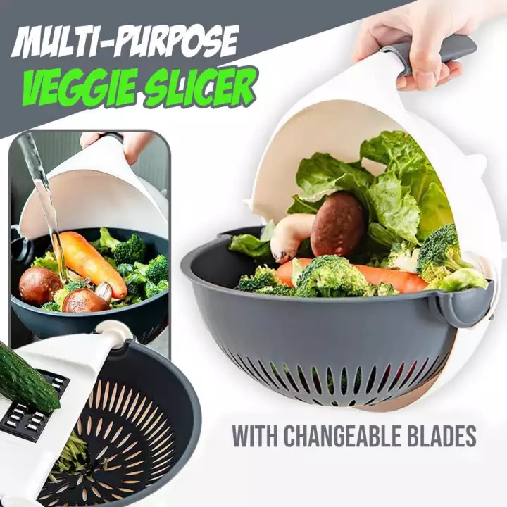 Multipurpose Veggie Slicer with Drain Basket Lazada PH