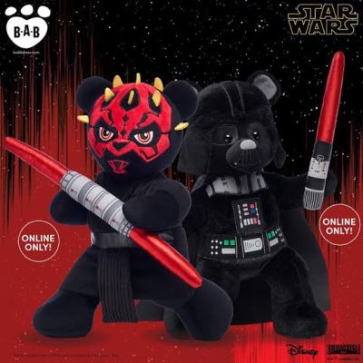 ตุ๊กตาหมี สตาร์วอ ดาธเวเดอร์ Star Wars Darth Vader 🌟บิ้วอะแบร์ Build A Bear Workshop🌟 มือสองสภาพดีมาก 🌟