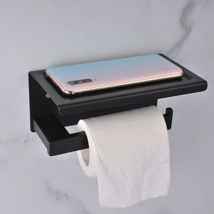 wall-mounted-storage-rack-roll-holder-dual-purpose-toilet-paper-rack-with-tray-for-bathroom-washroom-kitchen-rust-proof