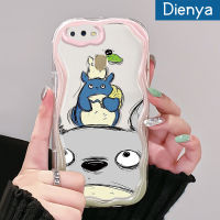 เคส Dienya สำหรับ A12 OPPO เคส A11K A7 A5s A12s ลายการ์ตูนน่ารักภาพสีน้ำมันลาย Totoro ลวดลายลวดลายขอบโค้งเคสใสเนื้อครีมฝาครอบป้องกันเคสมือถือ