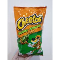 ☘️โปรส่งฟรี☘️ พร้อมส่ง !! Cheetos Crunchy Cheddar Jalapeno 226 g. ชีโตส ผสมพริกจาลาปิโน รสเนยแข็งเชดดาร์ USA 226.8 กรัม มีเก็บปลายทาง