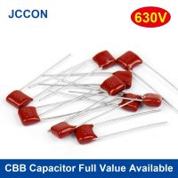 10Pcs 630V CBB22 Polypropylene Film Capacitor 8/10/15/20MM 101 103 104 105 125J 221 222 223 224 225 332 333 334 CBB Capacitors