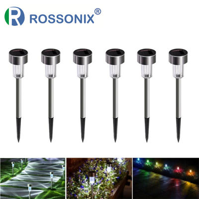 6 Pieces LED Solar Garden Lights Outdoor Solar Powered Lamp Waterproof Led Landscape Lighting Pathway Patio Yard Lawn Decoration