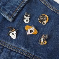 【YF】 Cartoon Punk Enamel Pins Badge Brooches Lapel Gothic Jewelry Friend Wholesale
