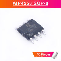 10Pcs AIP4558 AIP 4558 SOP8 AiP4558S SOP-8 SMD Dual เครื่องขยายเสียงชิป IC ใหม่ Original